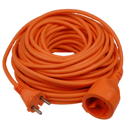 Orange EU Extension Cord