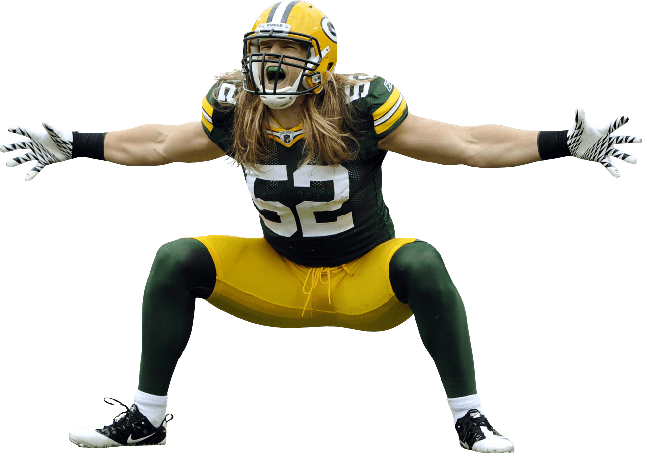 Green Bay Packers Player Shouting