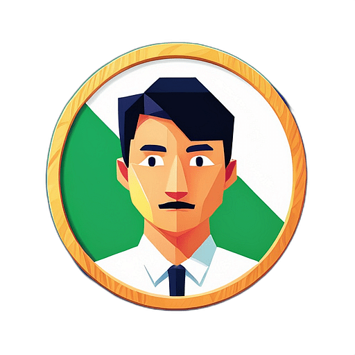 Collaboration & Teamwork, Minimalist App Icon - Circle Icon Bevel Border