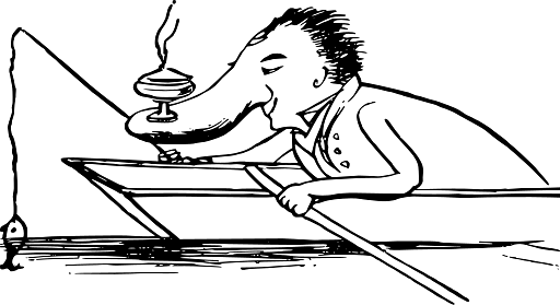 Edward Lear Drawing Platypus Nose