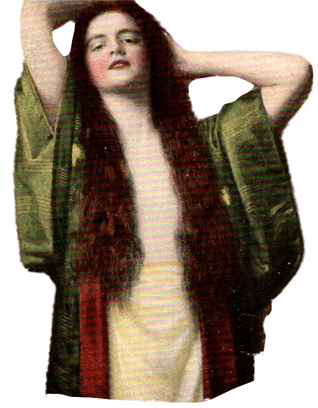 Beautiful Relaxed Victorian Woman