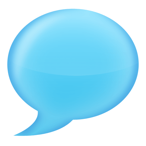 Chat Bubble Blue