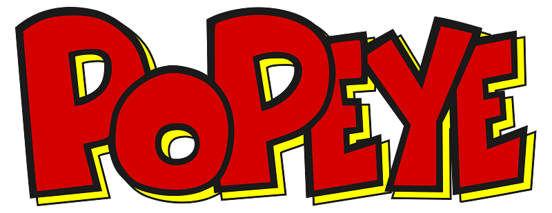 Popeye Logo Red and Yellow