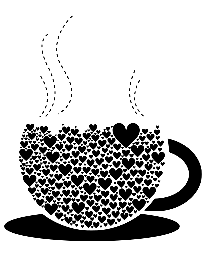 Abstract Cup of Tea Love