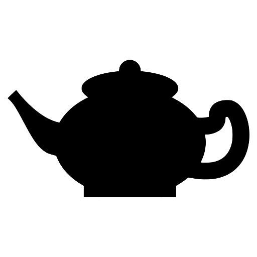 Silhouette of Pot of Tea