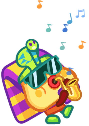 King Toot the Funky Pharaoh Playing Music