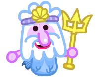 Uncle Scallops the Cranky Codfather Front View