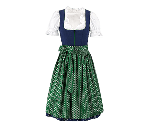 Dirndl Dress With Green Skirt