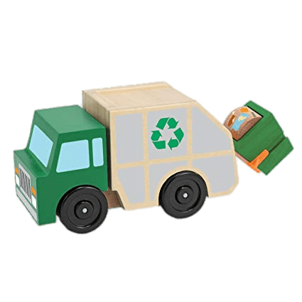 Toy Wooden Garbage Truck