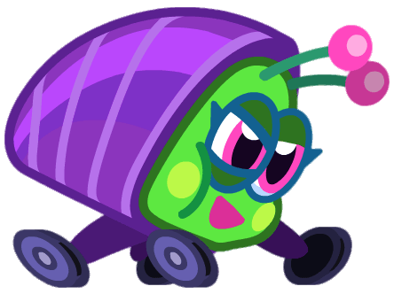 Shmoops the Slug In Bug Ready To Ride