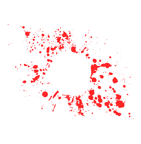 Large Red Paintball Splatter