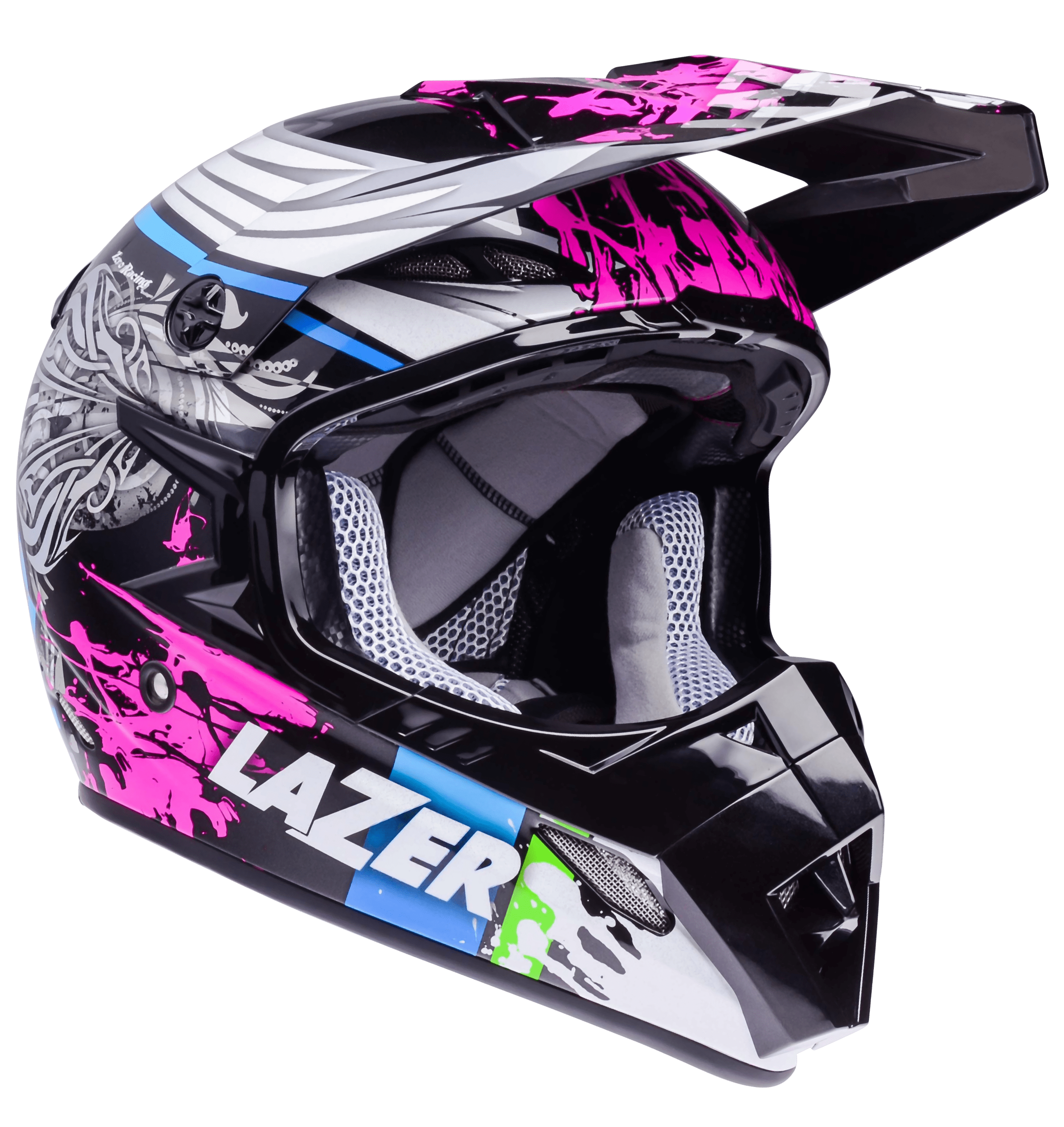 Motorcycle Helmet Lazer  MX8 Flash Pure Glass Black