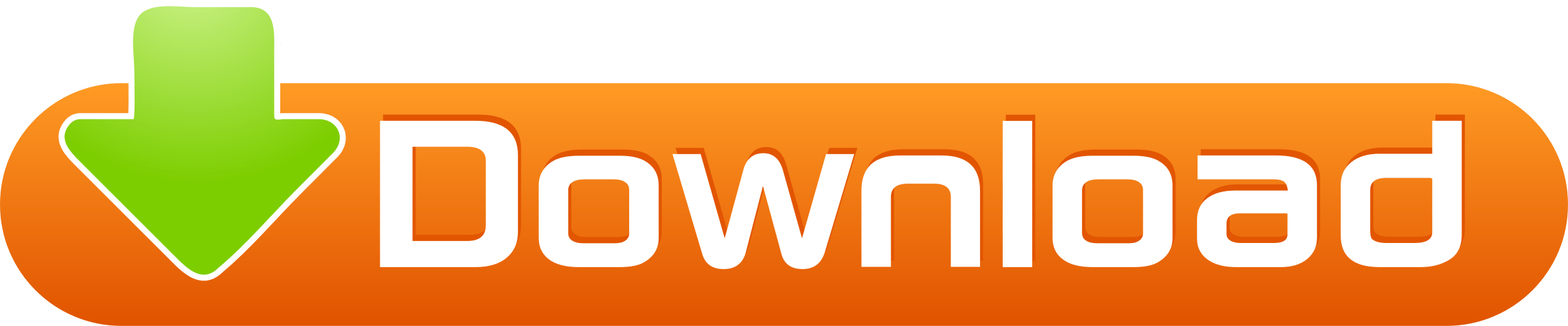 Orange Download Button With Green Arrow