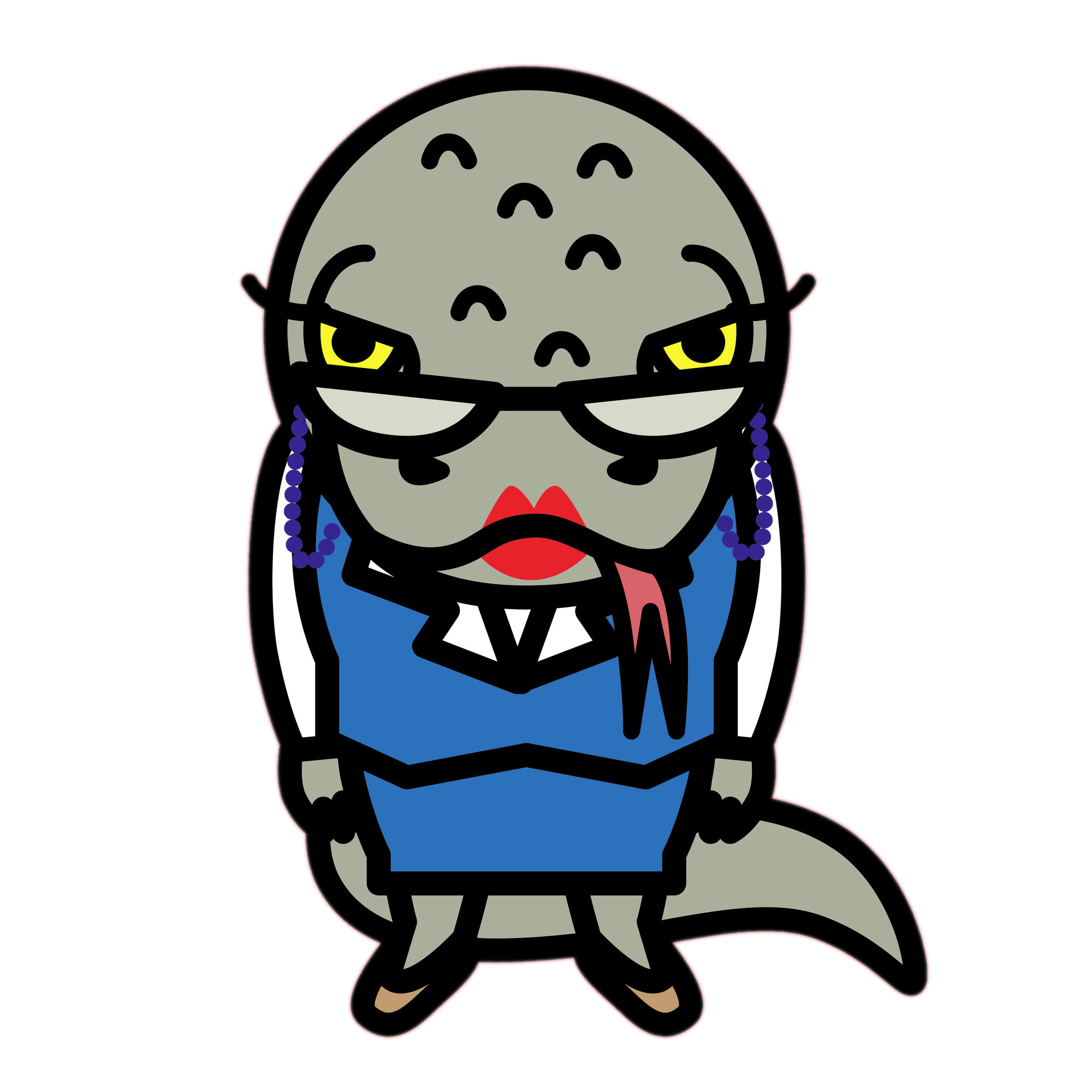 Aggretsuko Character Tsubone the Komodo Dragon