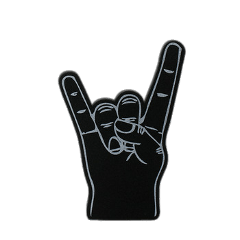 Black Foam Hand Rock