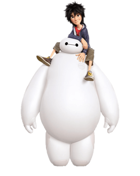 Big Hero 6 Hiro Hamada on Baymax' Shoulders