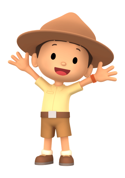 Leo the Wildlife Ranger Hands Up