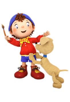 Noddy Playing With His Dog