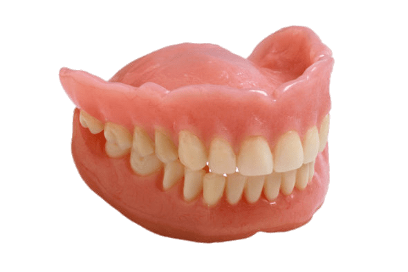 Closed False Teeth Side View