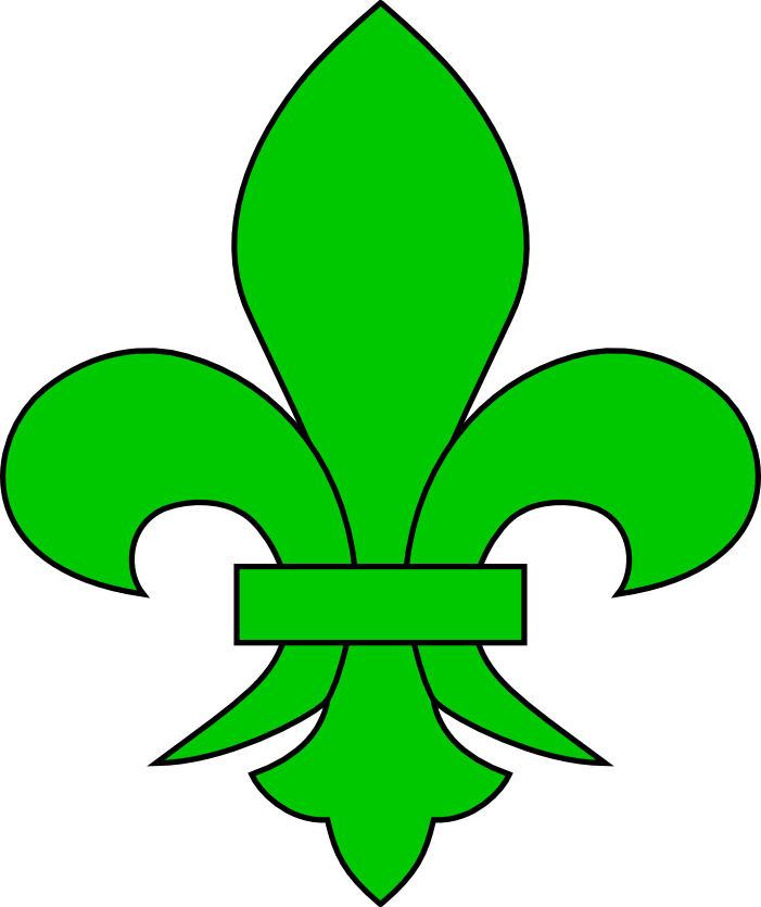 Green Fleur De Lis