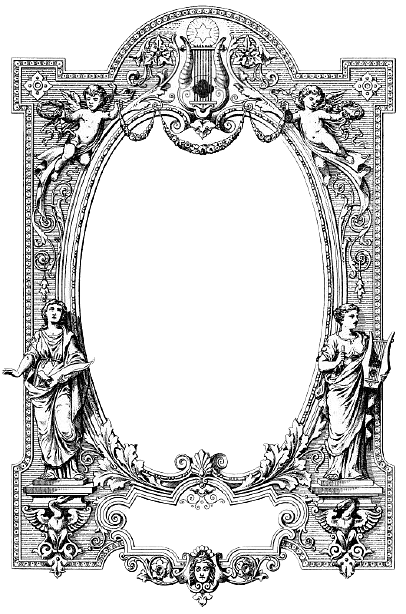 Vintage Border Frame Illustration