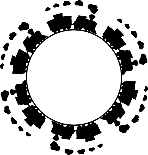 Little Trains Driving Around the World