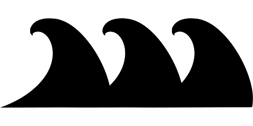 Three Waves Abstract Image