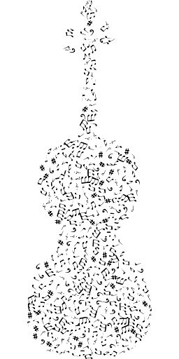 Abstract Image of Cello Violin Musical Instrument