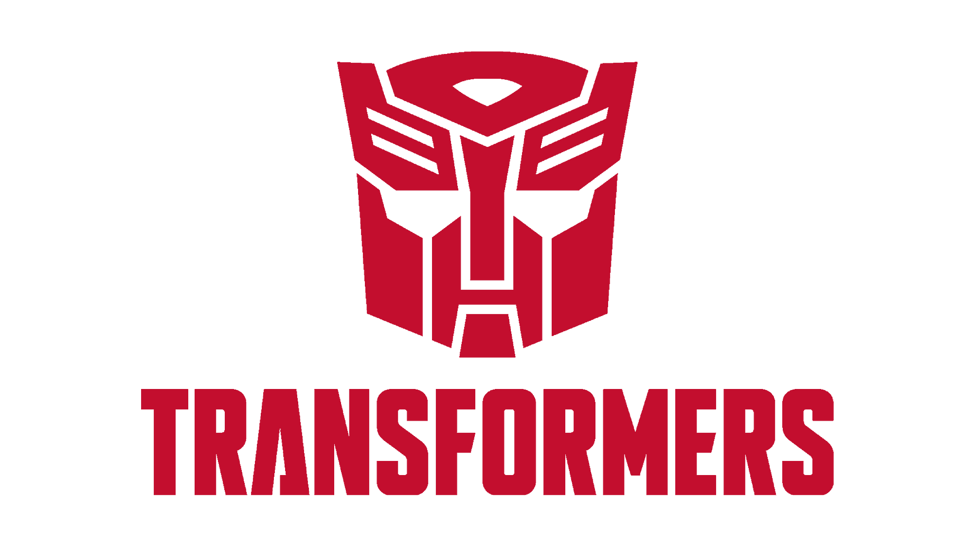 Transformers Logo Text Red