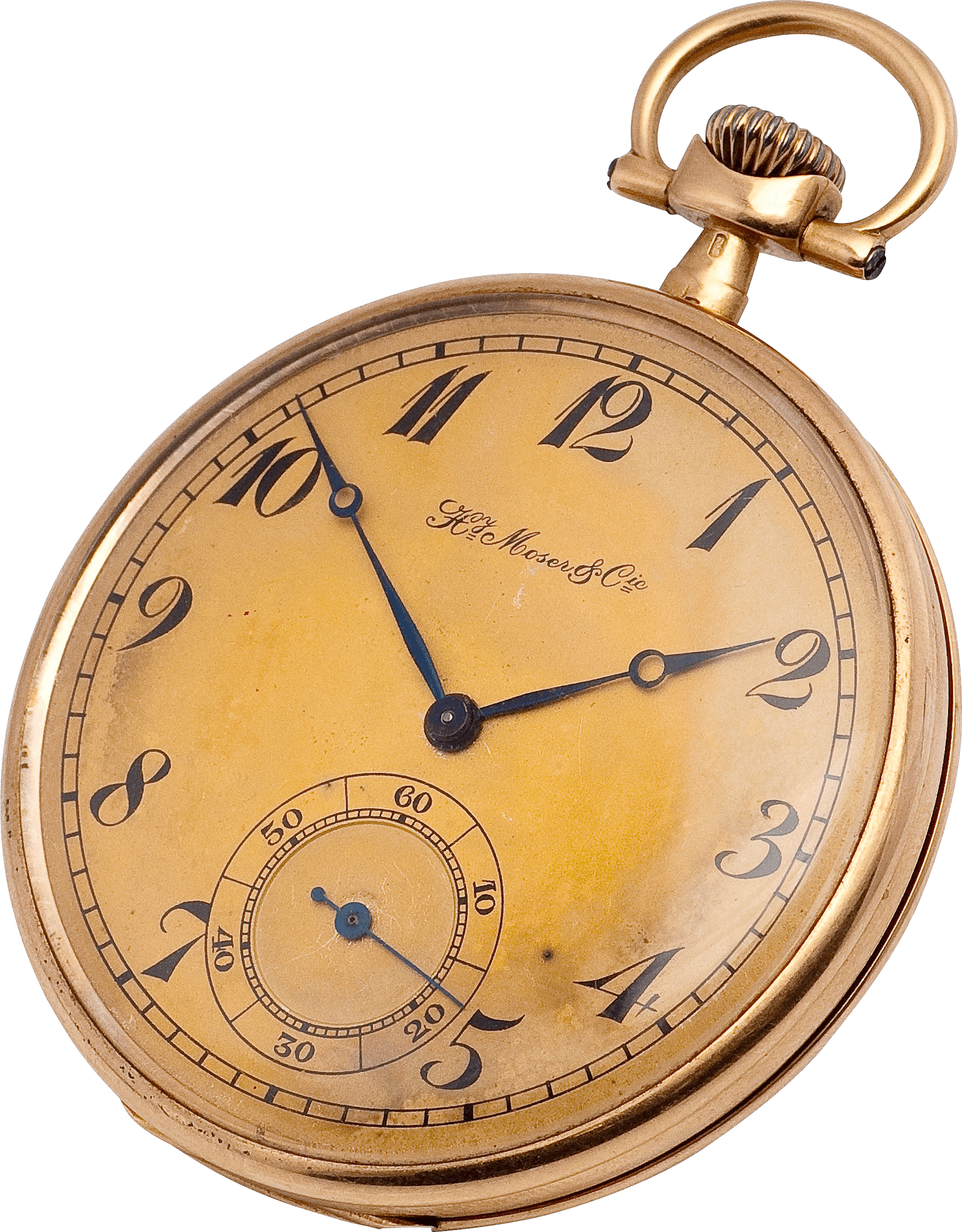 Copper Gold Pocket Watch Clock