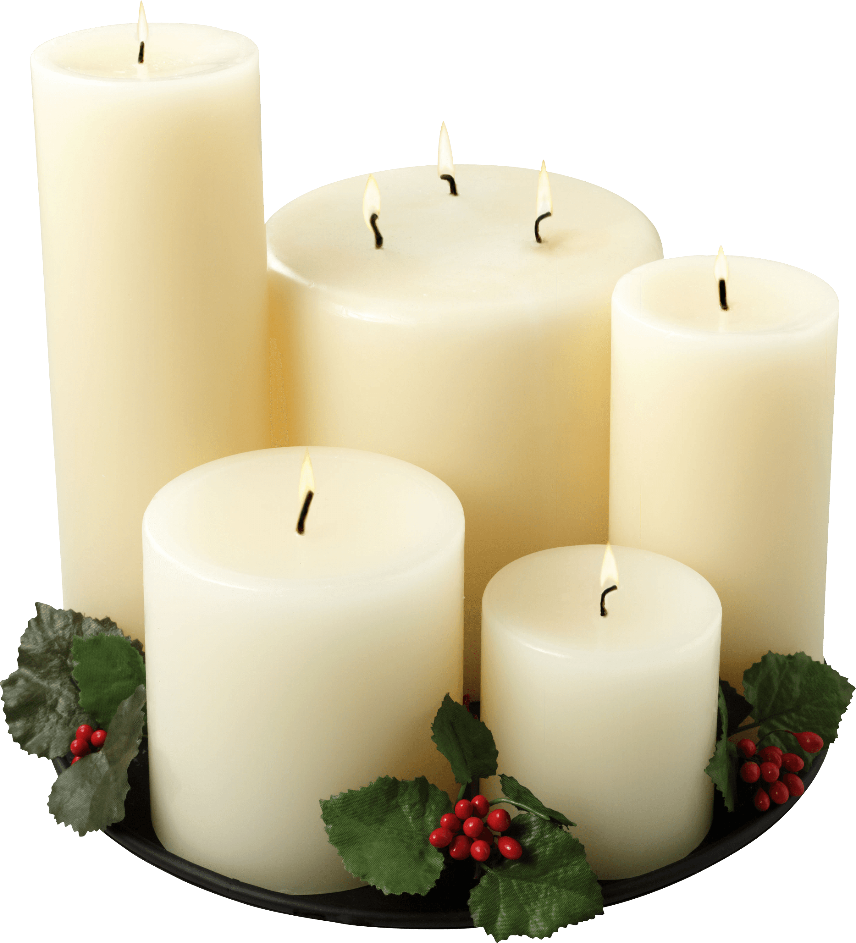 Group Of White Candles