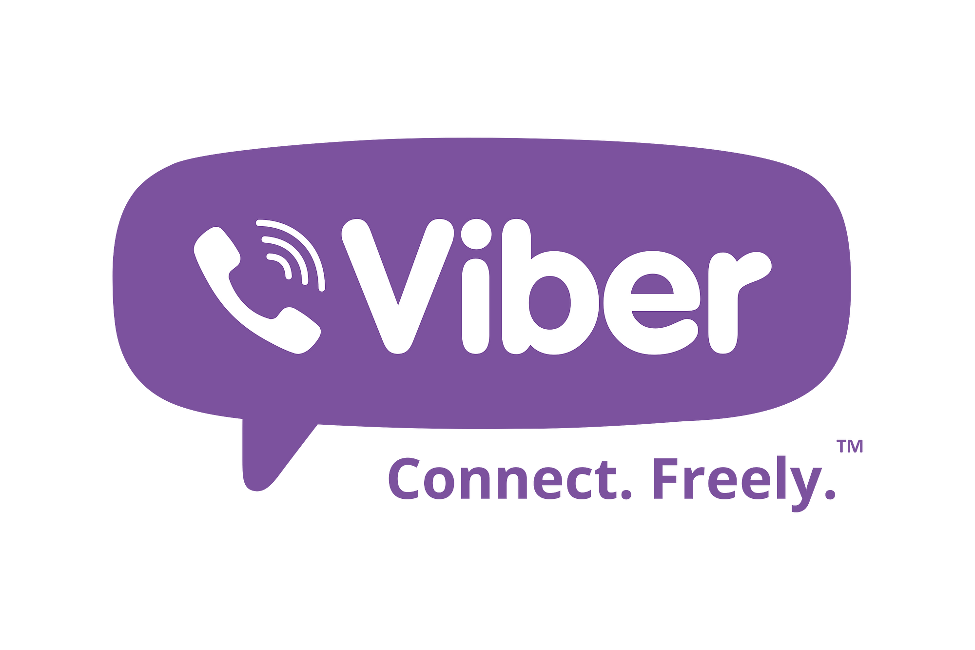 Viber logo and slogan