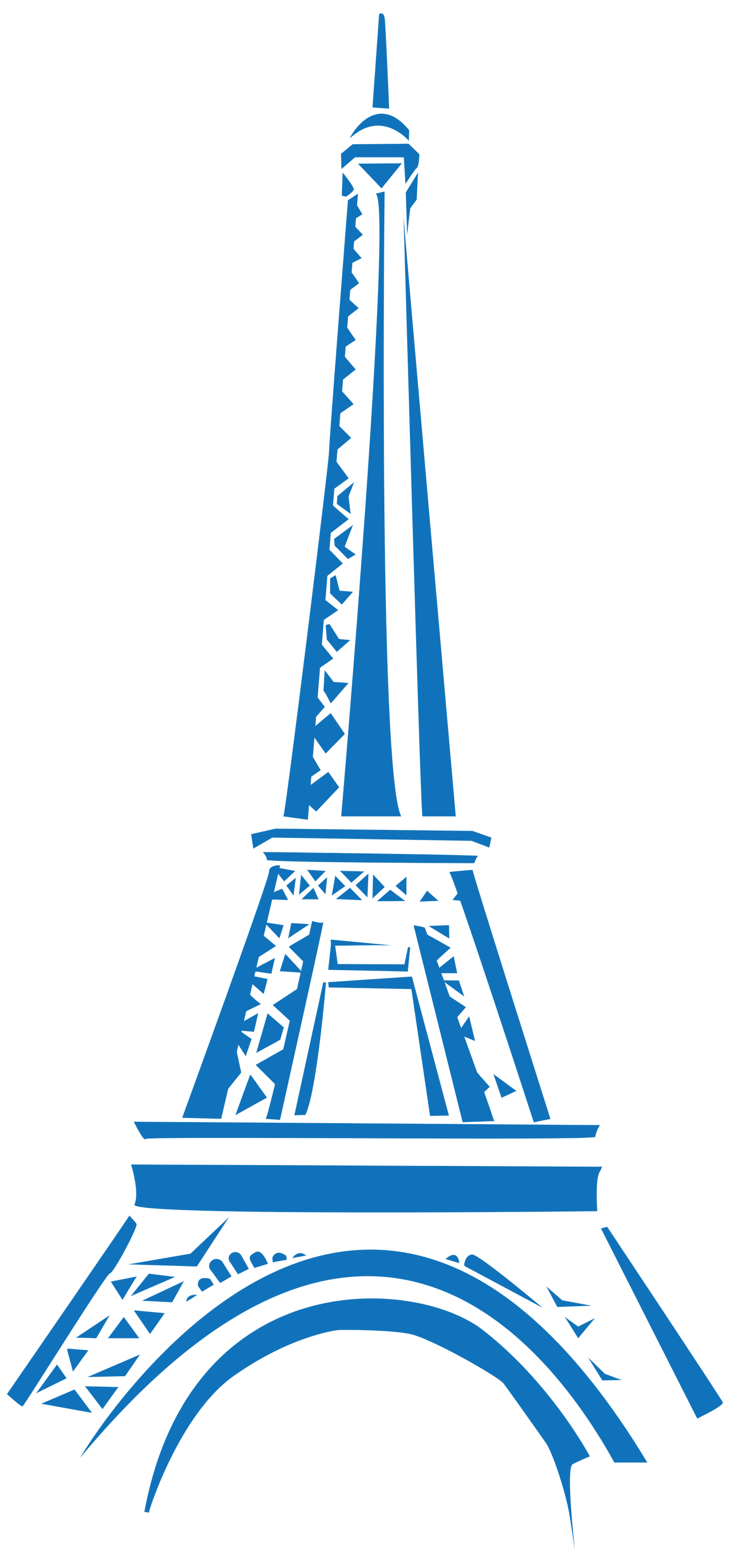 Eifel Tower Blue Clipart