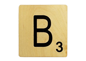 Scrabble Tile B