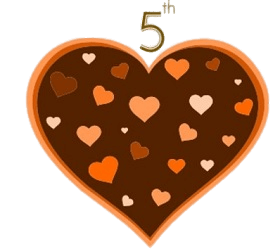 5th Anniversary Chocolate Heart