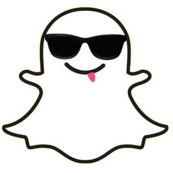 Snapchat Happy Ghost With Glasses