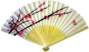 Cherry Blossom Chinese Fan