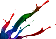 Paint Splatter Footer