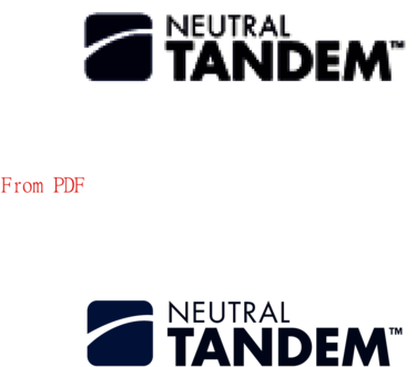 Neutral Tandem