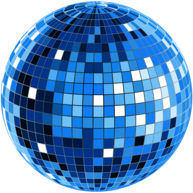 Blue Disco Ball
