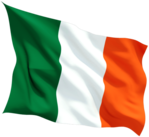 Waving Irish Flag