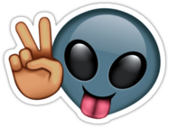 Peace Alien Emoji