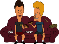 Beavis and Butthead on A Sofa