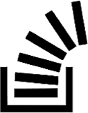 Stack Overflow black logo landscape