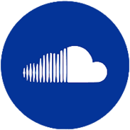 Soundcloud blue logo round