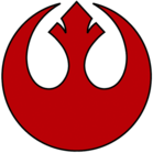 Rebel Alliance Logo Red with Black Outline
