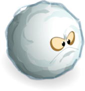 Angry Snowball Clipart
