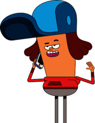 Pinky Malinky Character JJ Jameson on the phone