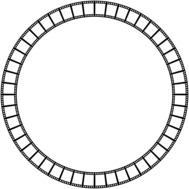 Film Strip Circle Frame
