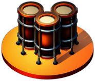 Low poly drums app icon
